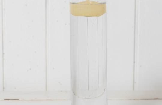 Bougeoir cylindrique en verre 25cm