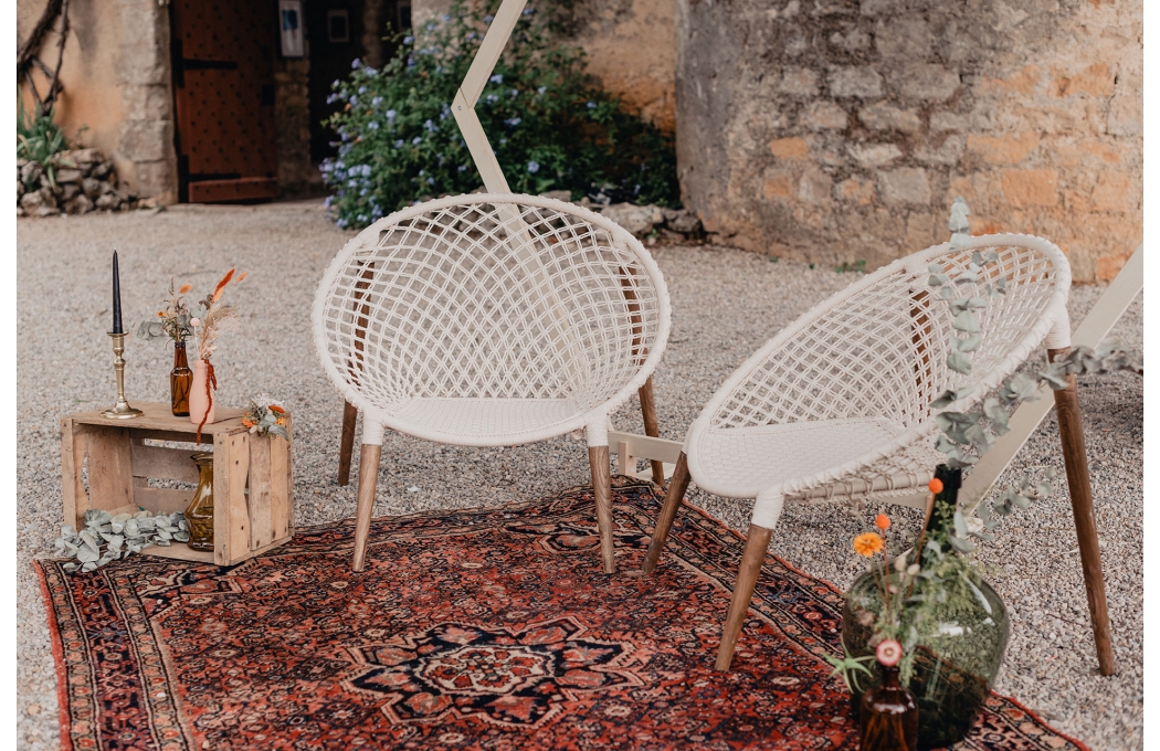 Fauteuil macramé