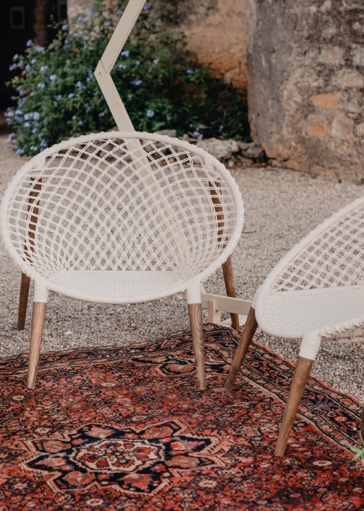 Fauteuil macramé