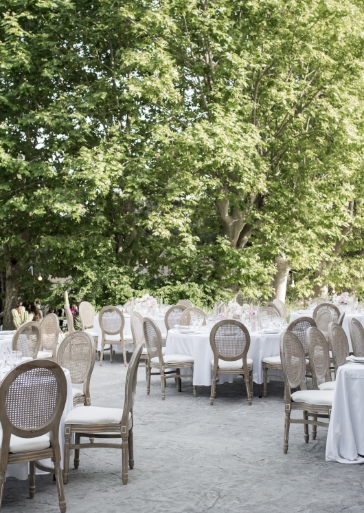 Lustre pampilles et mât