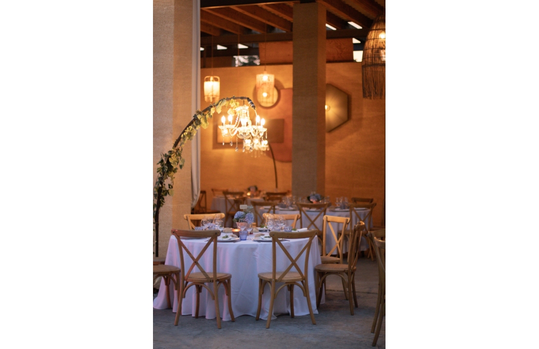 Lustre pampilles et mât